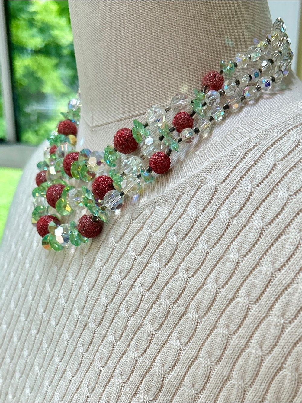 Vendome Aurora Borealis Necklace Set